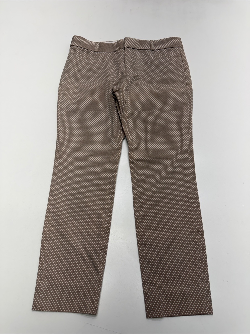 BANANA REPUBLIC Women’s 2P Tan White Polka Ankle Pant